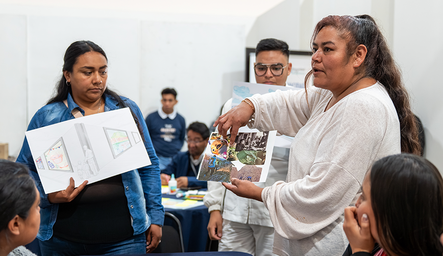 Seis comunidades educativas de Iztapalapa participan la creación colaborativa de murales para la apropiación de espacios