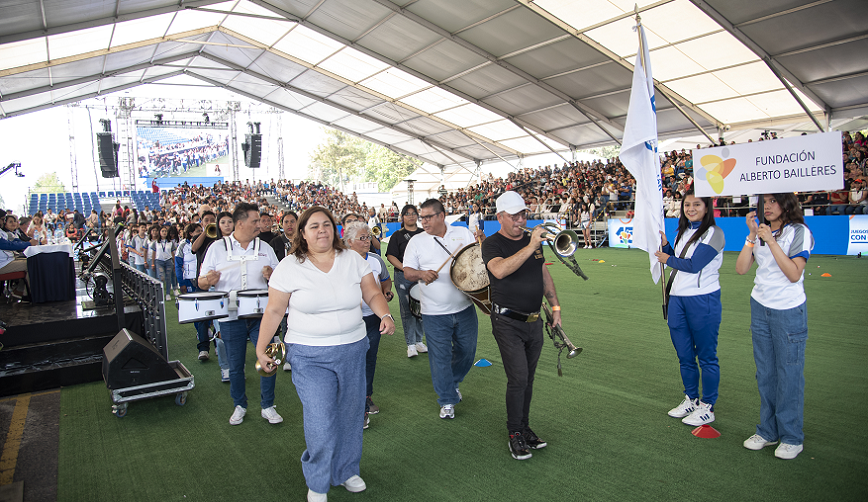 Integrantes de comunidades educativas de Ecatepec e Iztapalapa acudieron a los Juegos BAL 2024